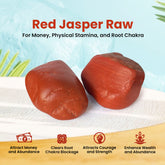 Natural Red Jasper Crystal Stone Original Certified - Raw - 2+ Piece