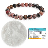 Original Rhodonite Bracelet with Selenite Plate