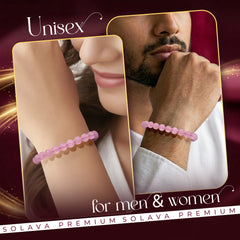 Premium Rose Quartz Bracelet for Women and Men