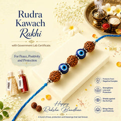 Natural Rudra Kawach Rakhi with Certificate