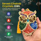 Original Seven Chakra Crystal Owl
