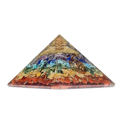 Original Seven Chakra Crystal Pyramid - 3 Inch