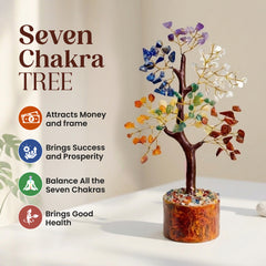 SOLAVA Seven Chakra Crystal Tree for Positive Energy & Balance