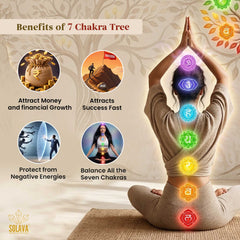 SOLAVA Seven Chakra Crystal Tree for Positive Energy & Balance