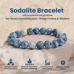 Original Sodalite Bracelet with Certificate