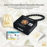 Premium Black Tourmaline Bracelet Original Certified for Men & Women
