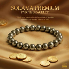 Premium Pyrite Bracelet with Certificate for Men and Women