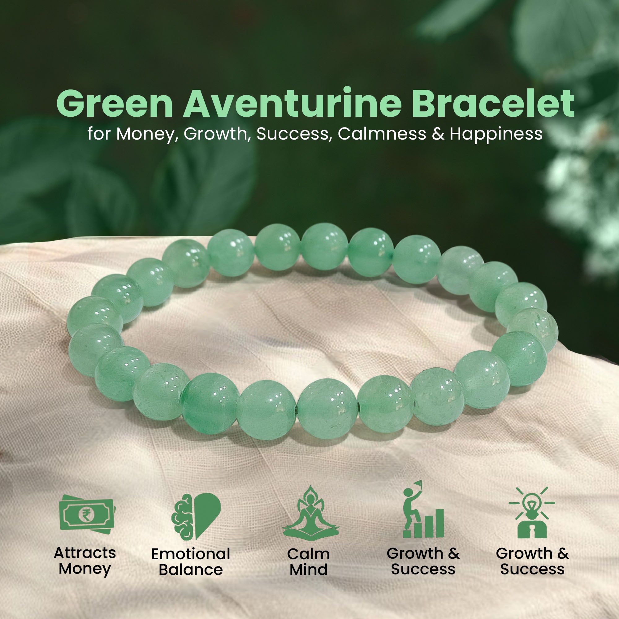 Buy 100% Original Green Aventurine Bracelet with Certificate