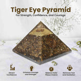 Original Tiger Eye Crystal Pyramid