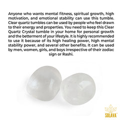 Original Clear Quartz Crystal Tumble