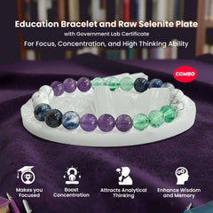 Original Education bracelet with Selenite Plate