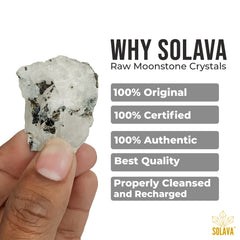 Natural Moonstone Crystals Original Certified - Raw - 2+ Piece