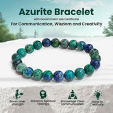 Original Azurite Bracelet with Certificate
