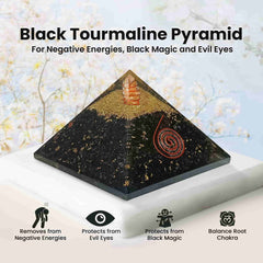 Black Tourmaline Orgonite Pyramid