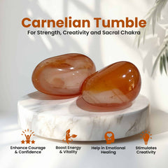 Original Carnelian Crystal Tumble