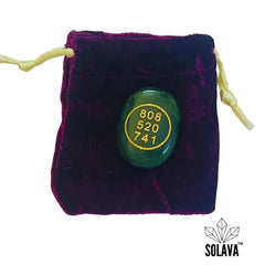 Zibu Coin Original Green Jade Crystal Stone