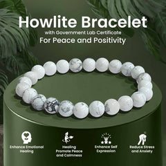 Original Howlite Bracelet with Certificate