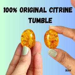 Original Yellow Citrine Stone Tumble