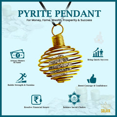Original Pyrite Pendant for Women and Men