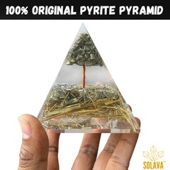 Original Pyrite Crystal Pyramid - 3.5 Inch