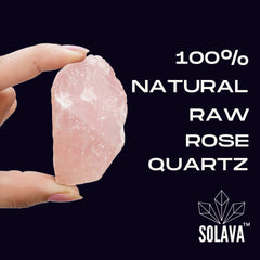 Natural Rose Quartz Crystal Raw Stone - Original