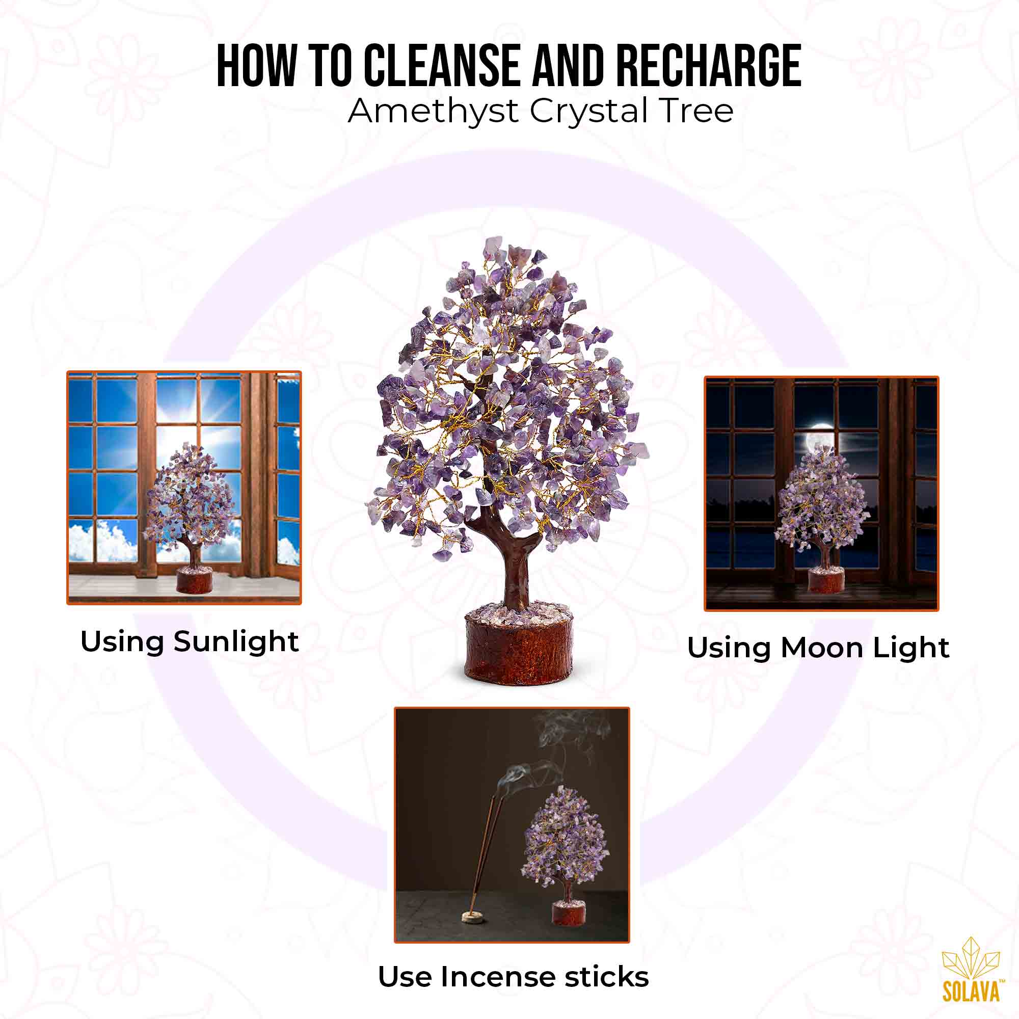 Original Amethyst Tree - Certified Amethyst Crystal Tree