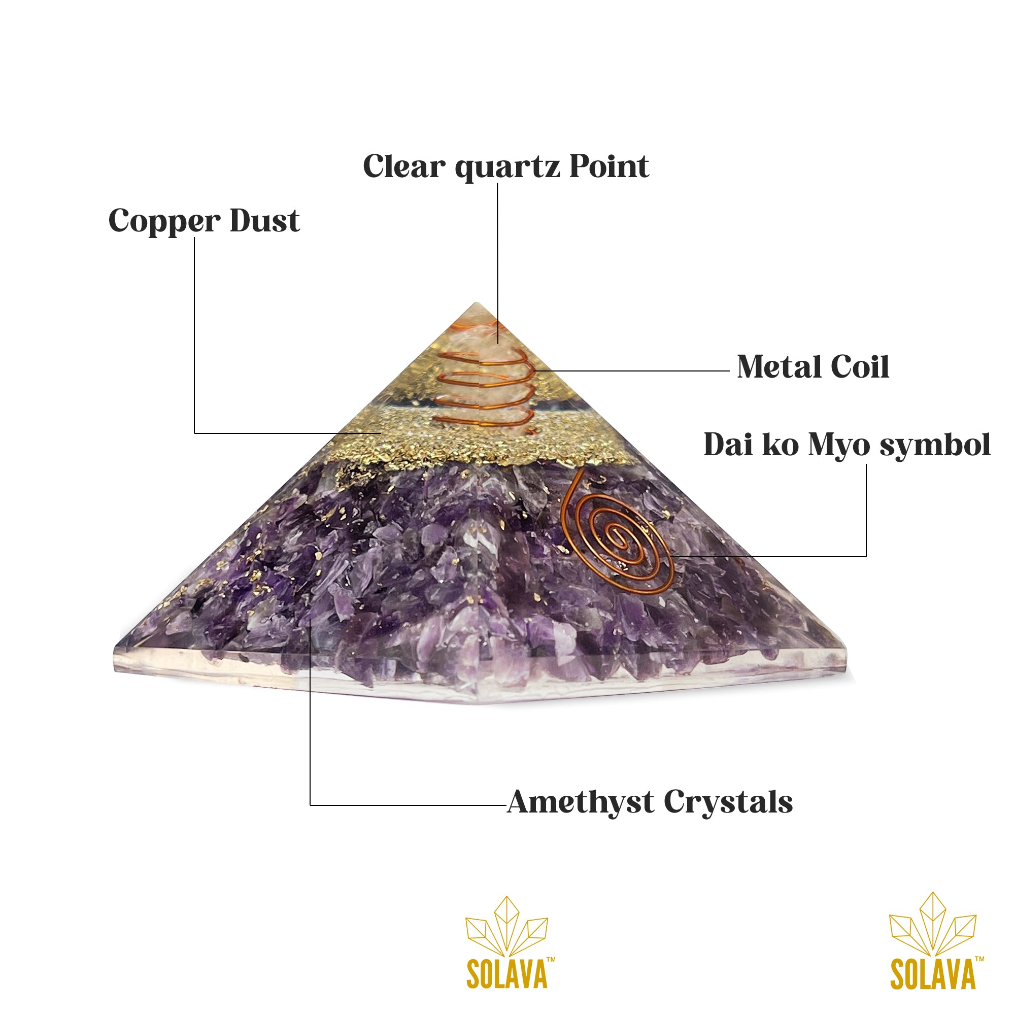 Original Amethyst Crystal Pyramid