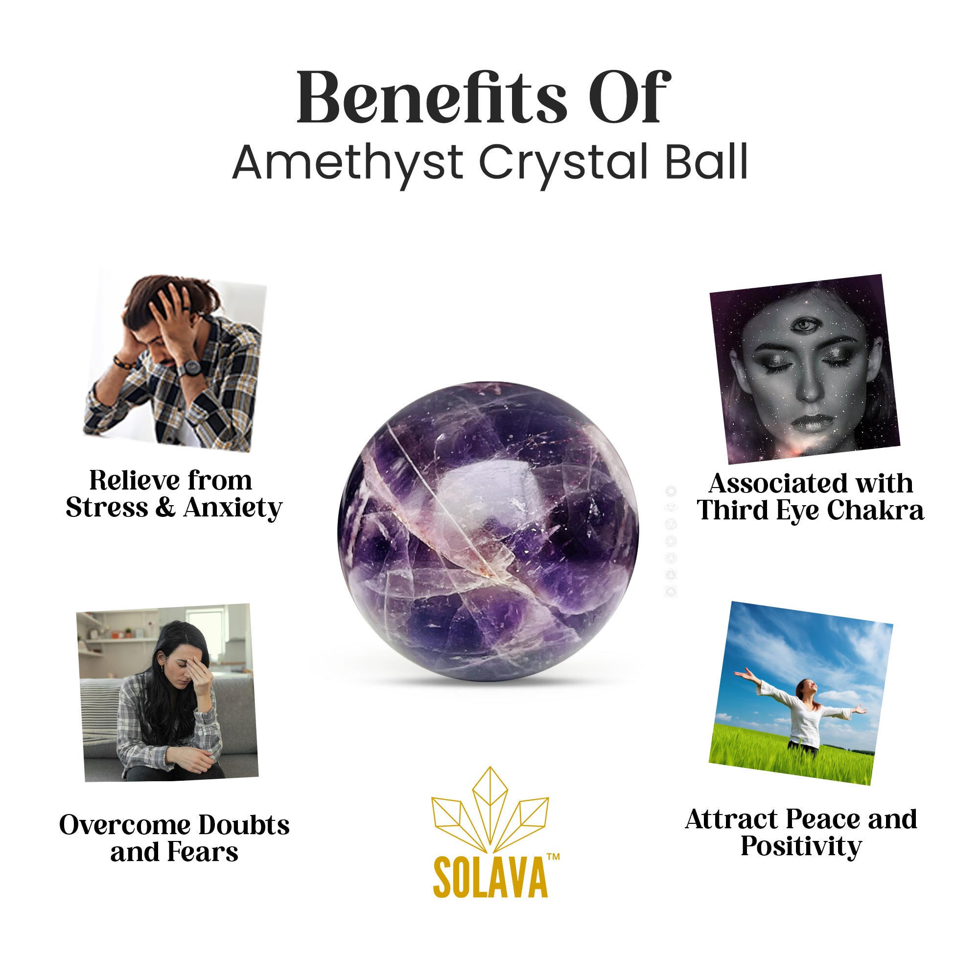 Original Amethyst Crystal Ball