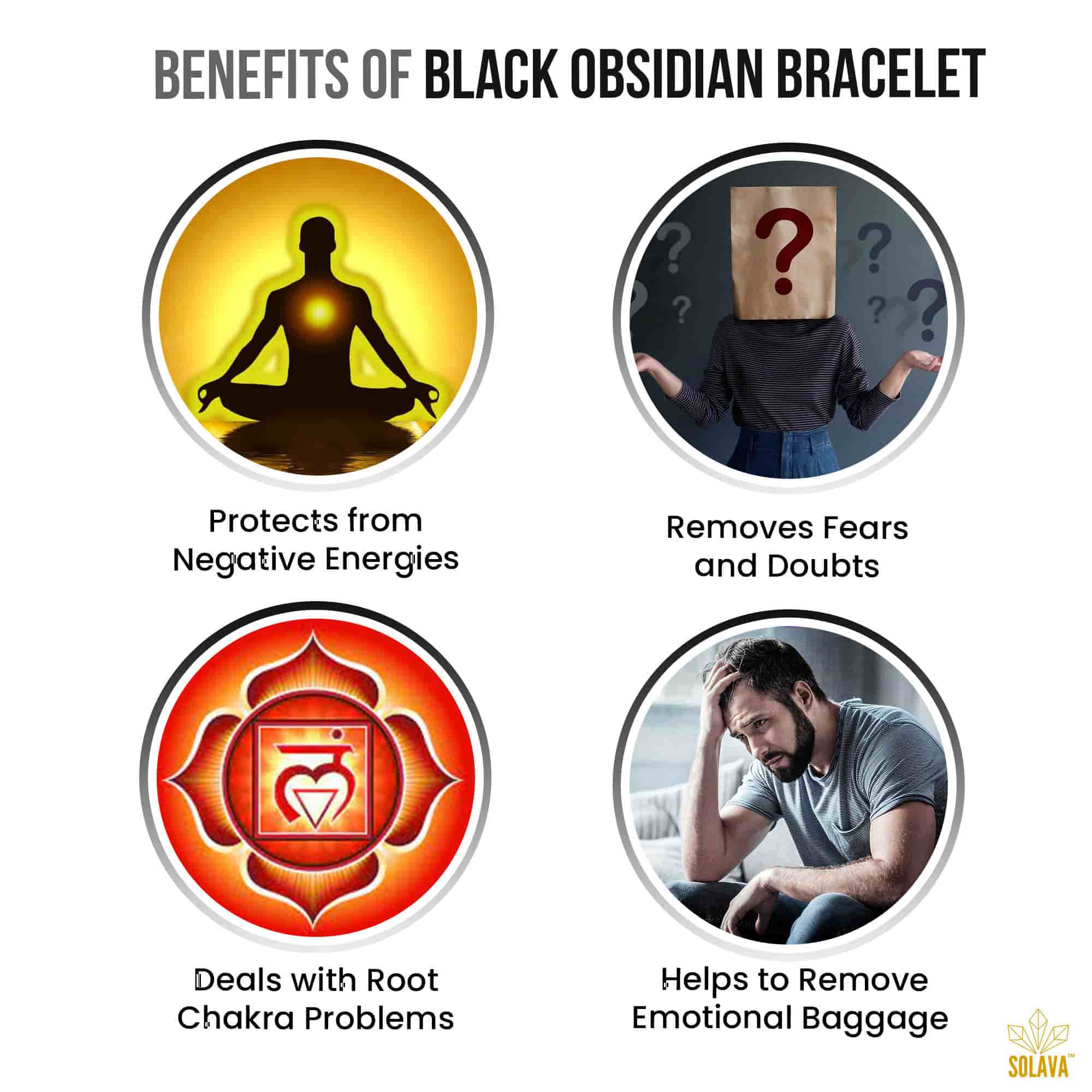 Original Black Obsidian Bracelet with Certificate