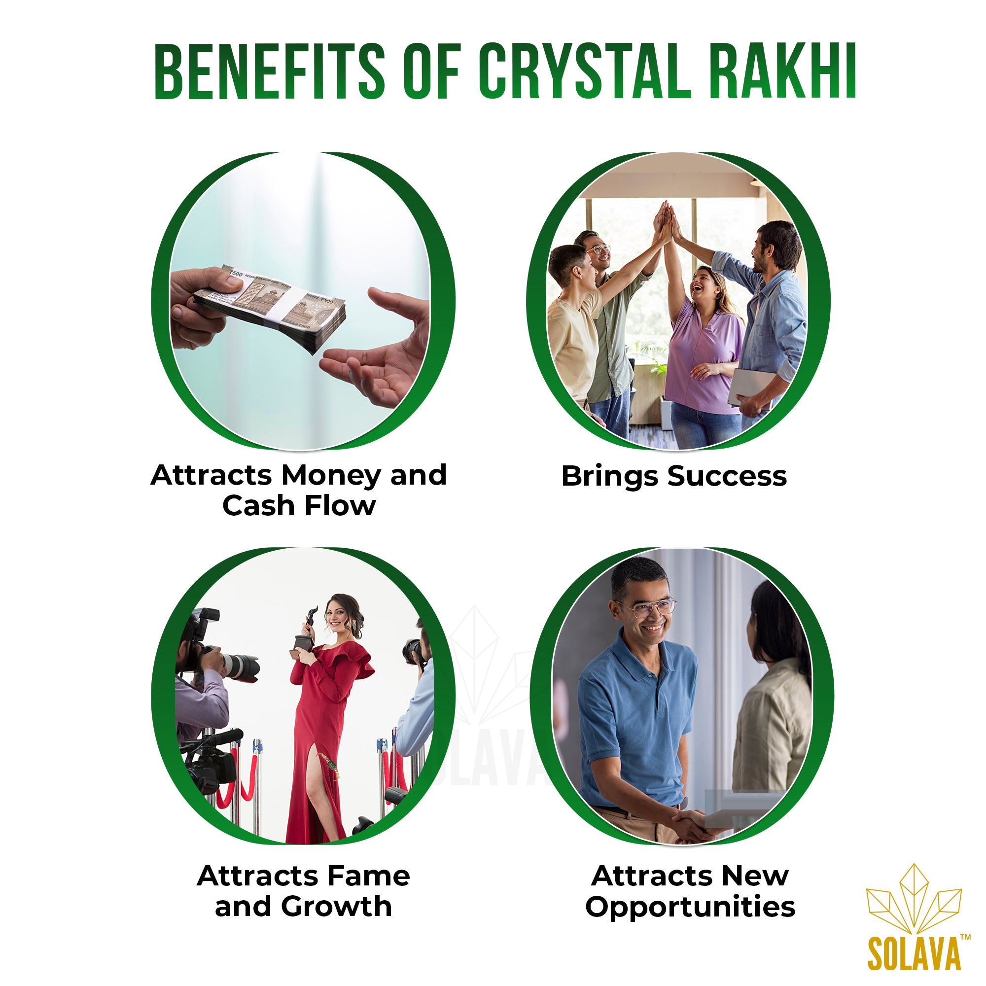 Crystal Rakhi for Money, Success and Fame