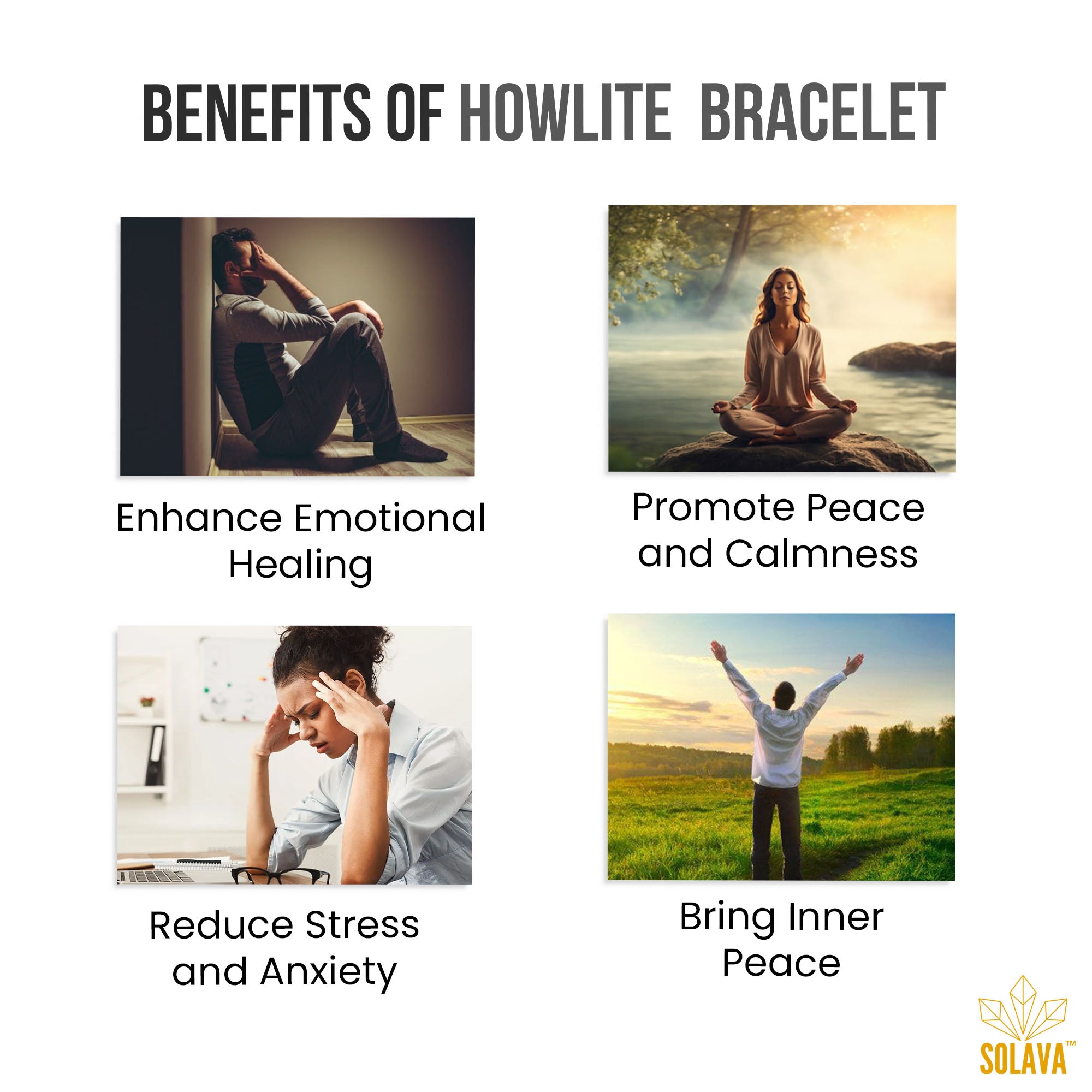 Original Howlite Bracelet with Certificate
