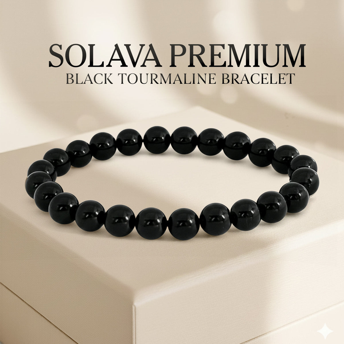 Premium Black Tourmaline Bracelet Original Certified for Men & Women