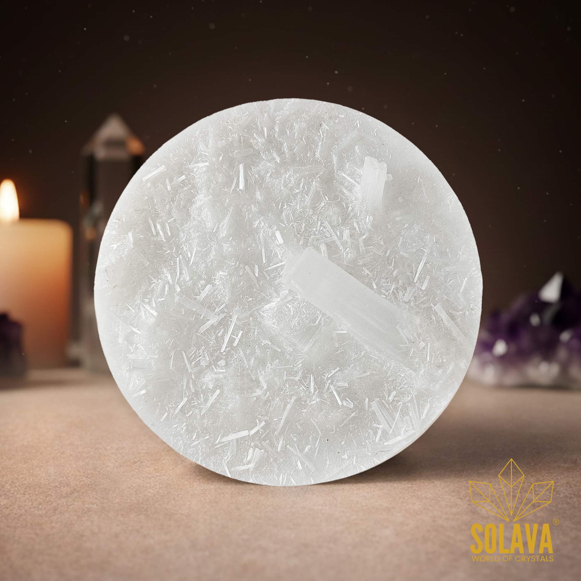 Original Black Tourmaline Evil Eye Bracelet with Raw Selenite Plate