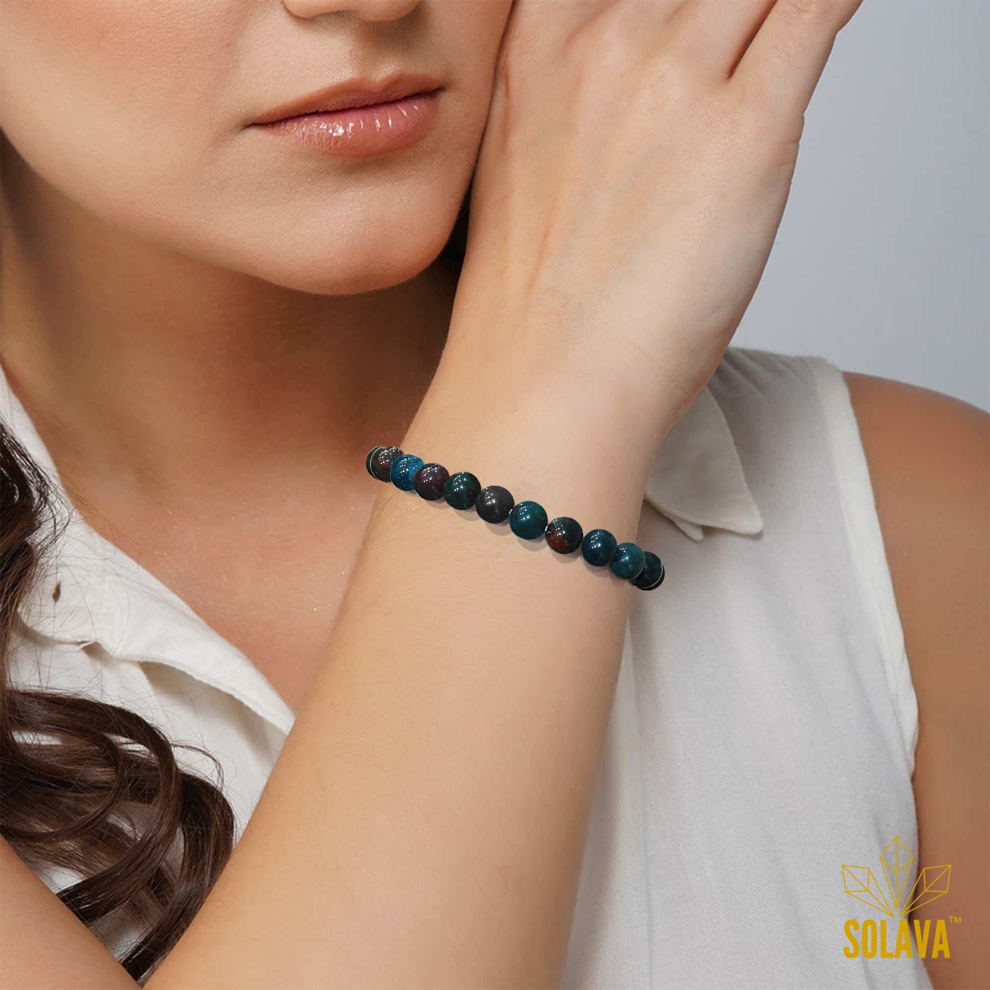 Blood Stone Bracelet with Lab Certificate