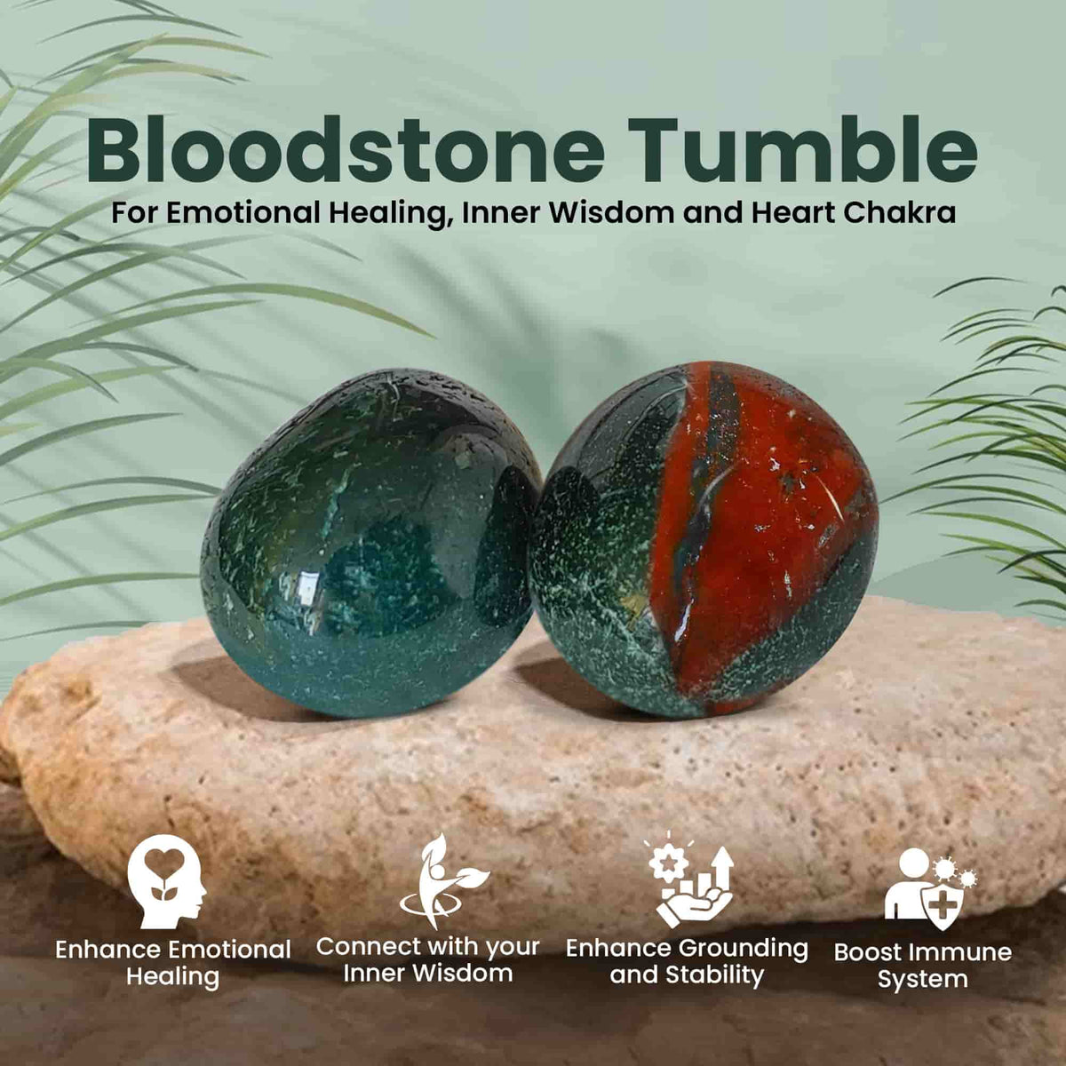 Original Bloodstone Crystal Tumble
