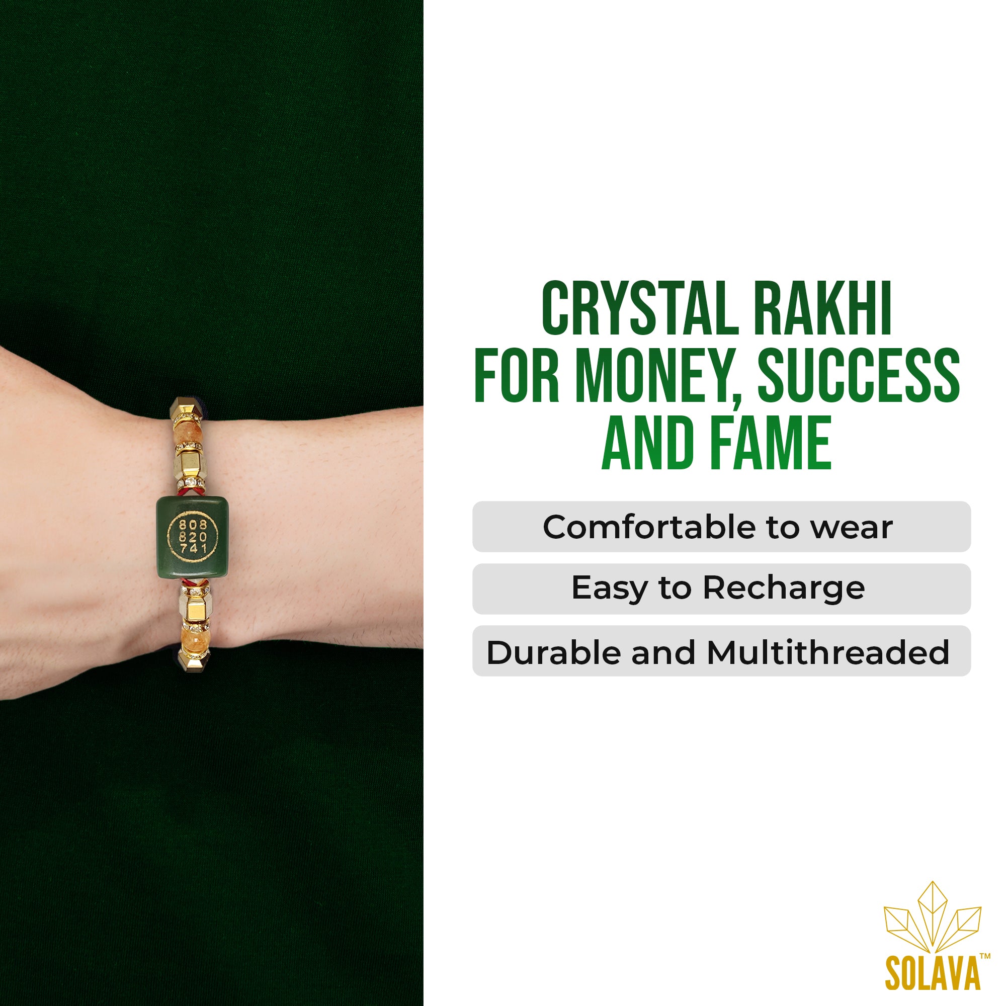 Crystal Rakhi for Money, Success and Fame