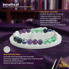 Original Education bracelet with Selenite Plate