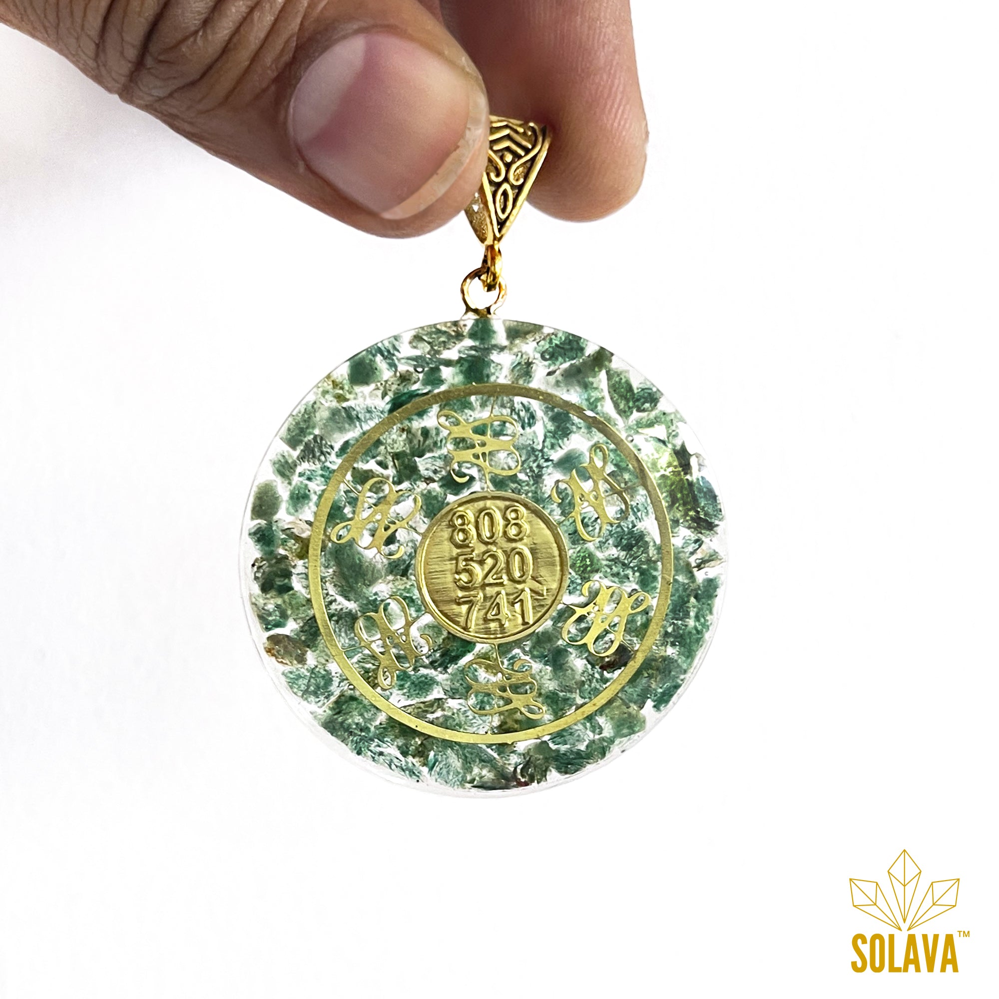 Original Green Aventurine Angelic Crystal Pendant for Men and Women