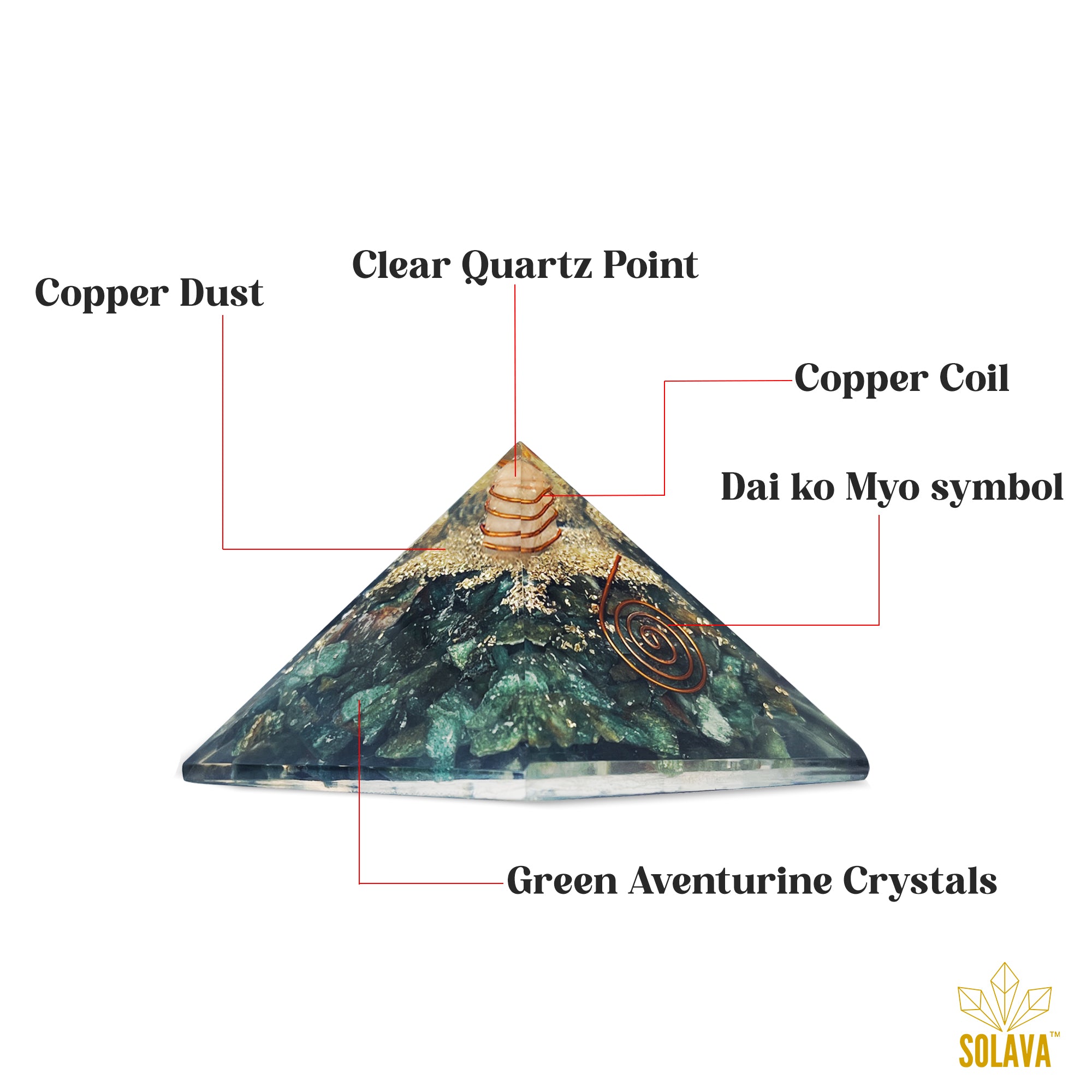 Original Green Aventurine Crystal Pyramid