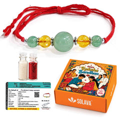 Crystal Rakhi for Success and Good Luck with Certificate