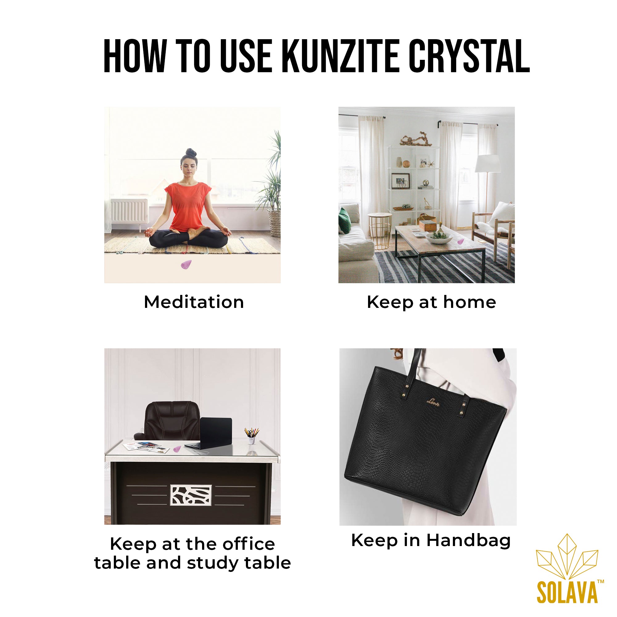 Natural Kunzite Crystals Original Certified