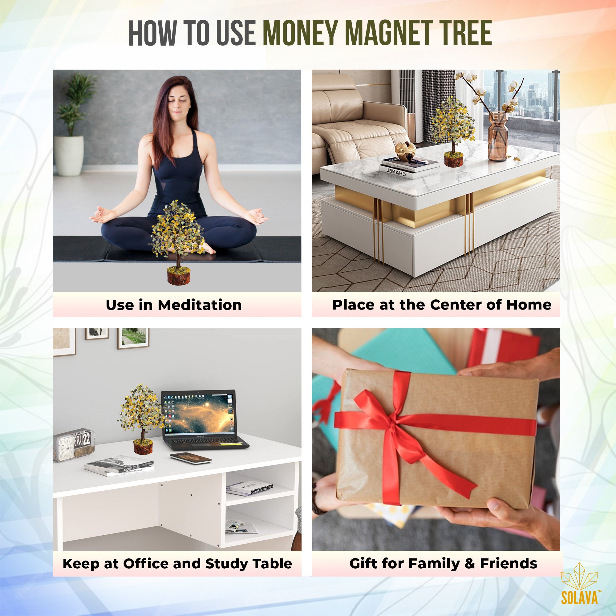 Original Money Magnet Crystal Tree