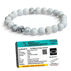 Original Howlite Bracelet with Certificate