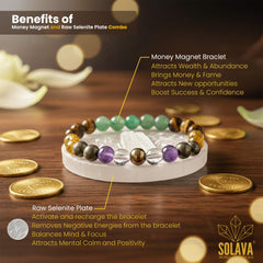 Original Money Magnet Bracelet with Selenite Plate