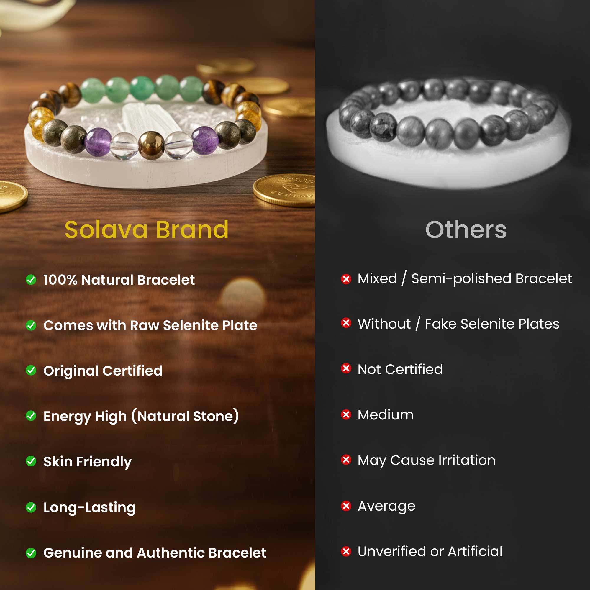 Original Money Magnet Bracelet with Selenite Plate