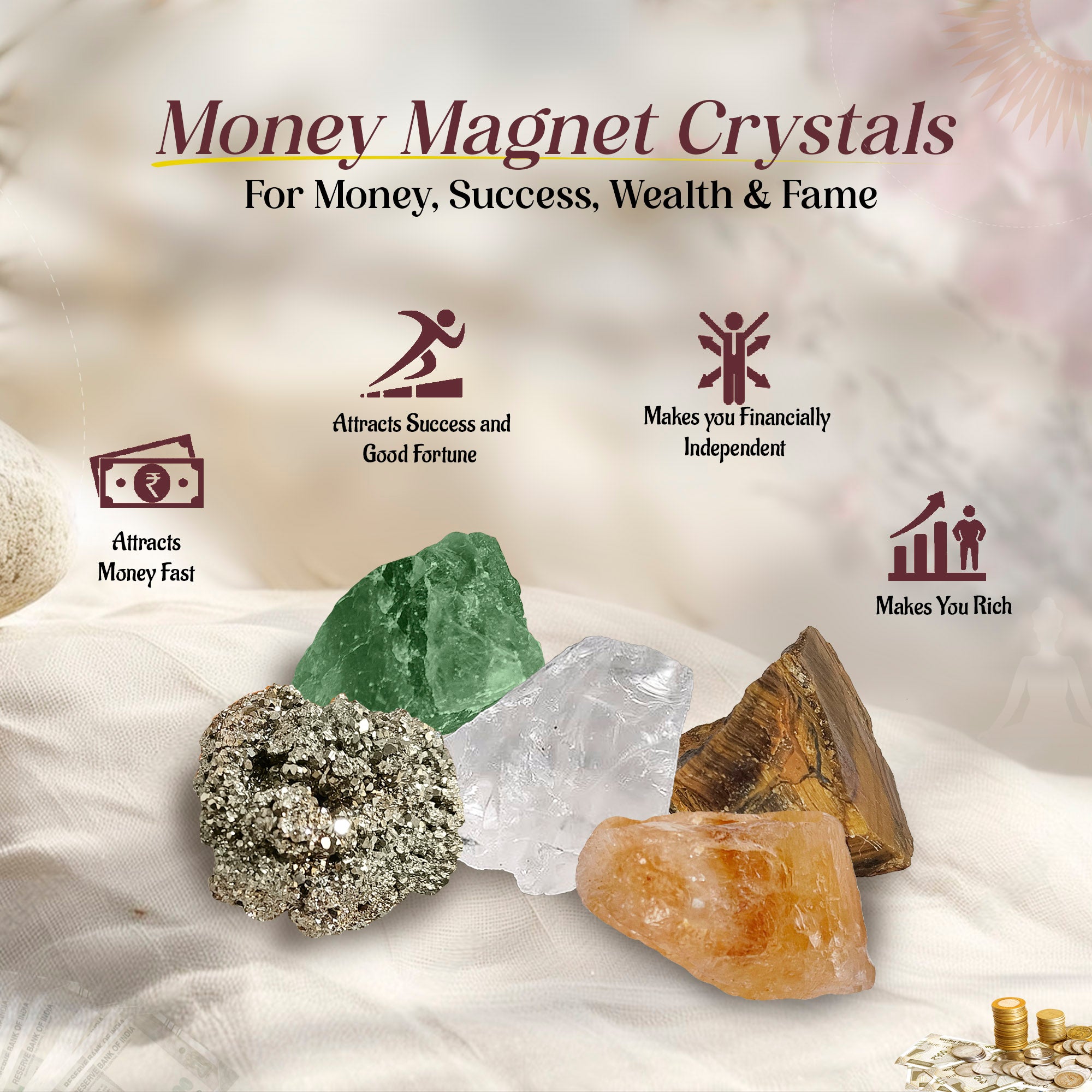 Original Money Magnet Raw Crystal