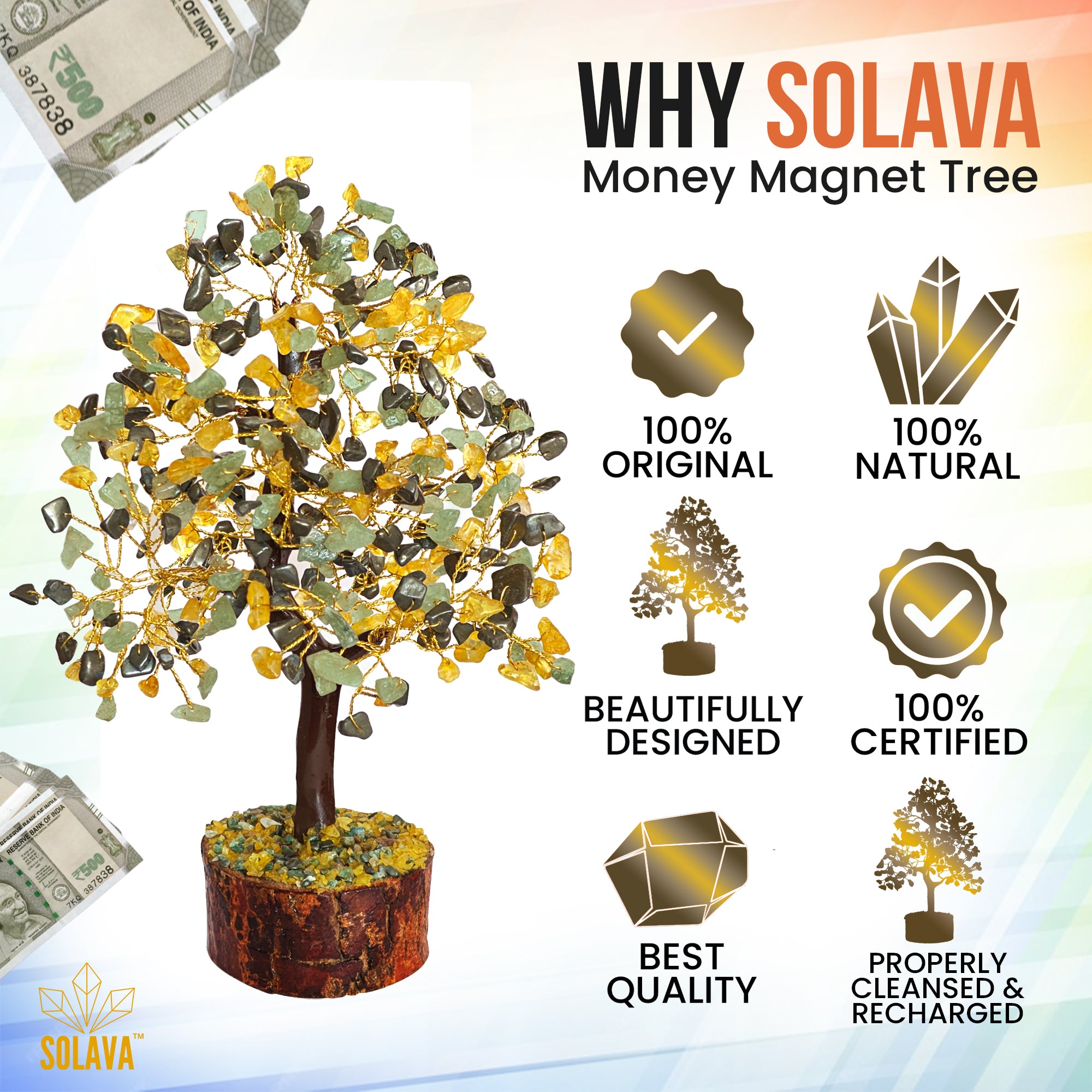Original Money Magnet Crystal Tree