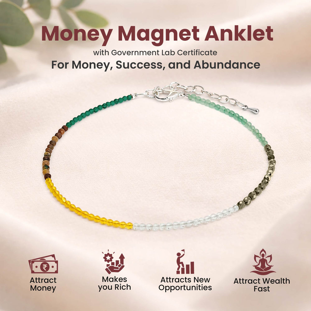 Money Magnet Anklet Original Certified - Dhanyog Payal