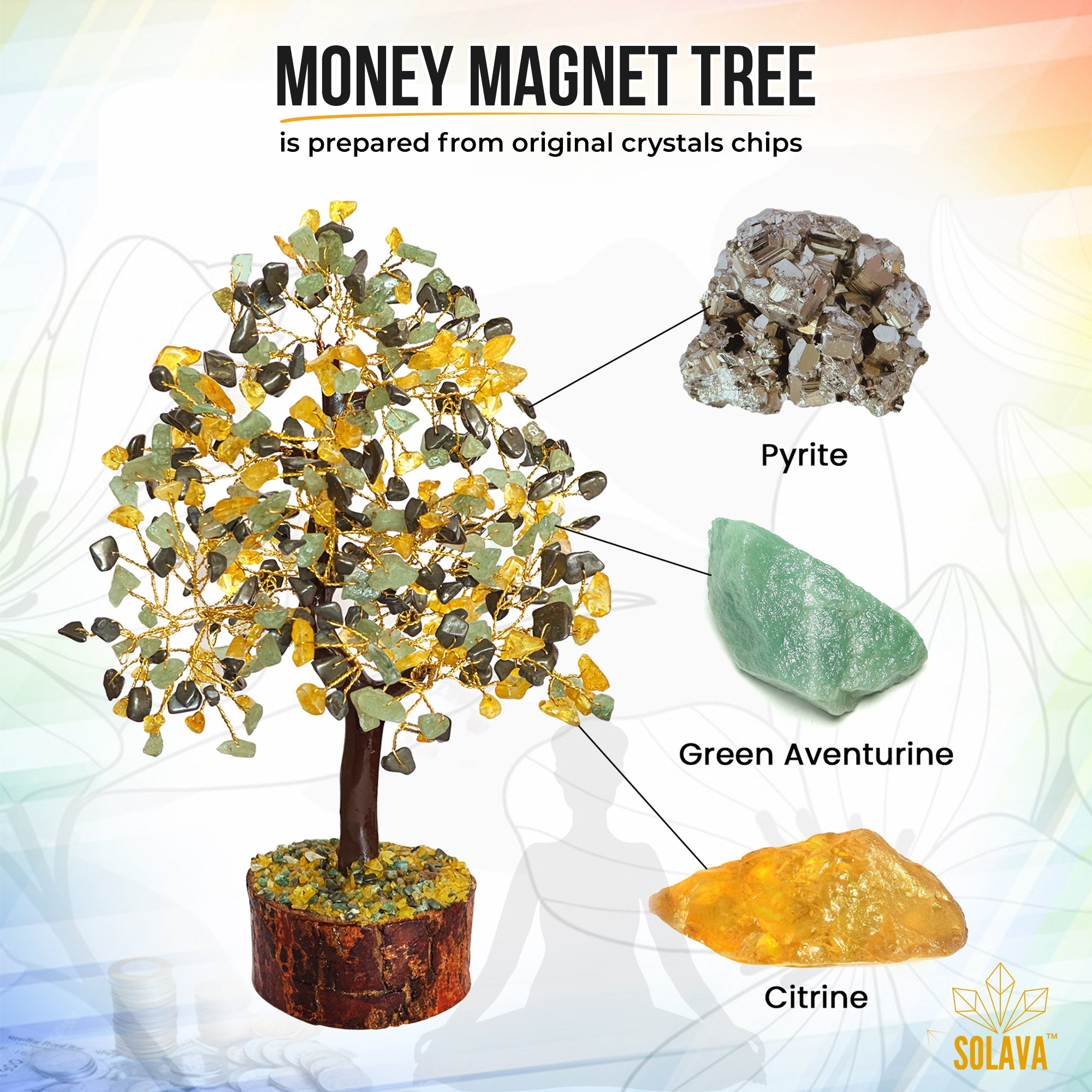 magnetic money tree Buy 100% Original Money Magnet Crystal Tree – SOLAVA WORLD