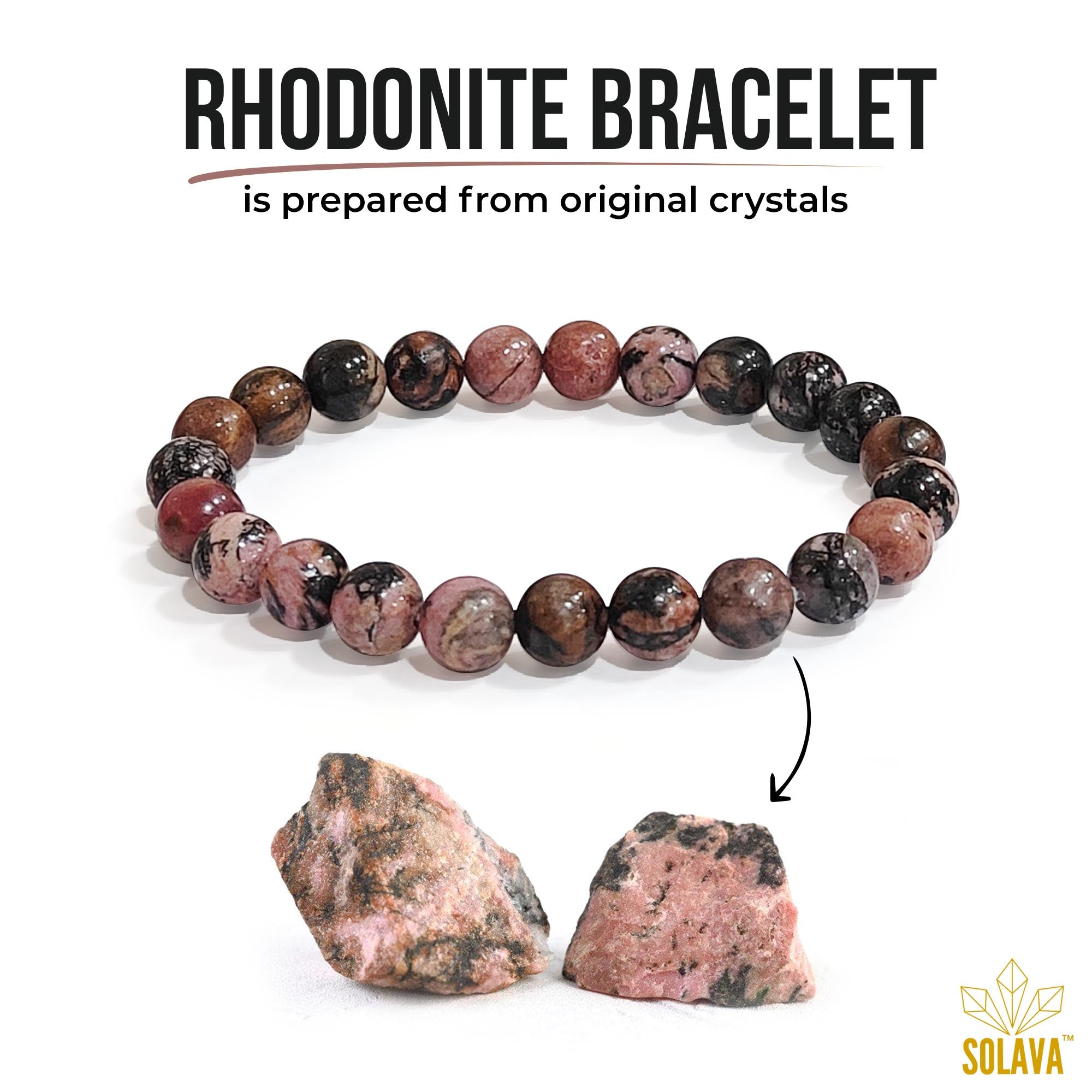 Rhodonite Bracelet with Certificate